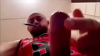 Hot dude jerks off awsome cumshot